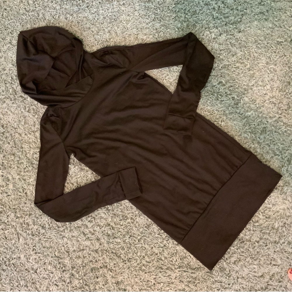 Hoodie Dress in Black